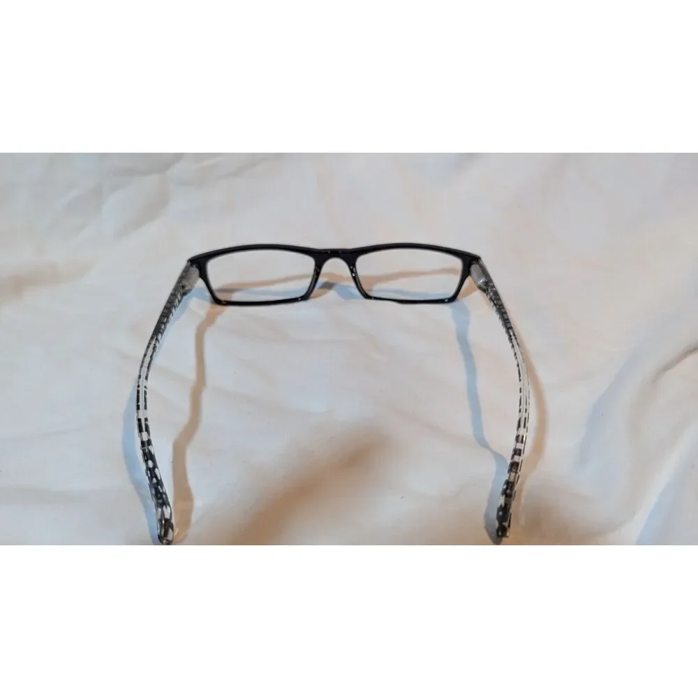 Rectangular Black and Clear Eyeglass Frames